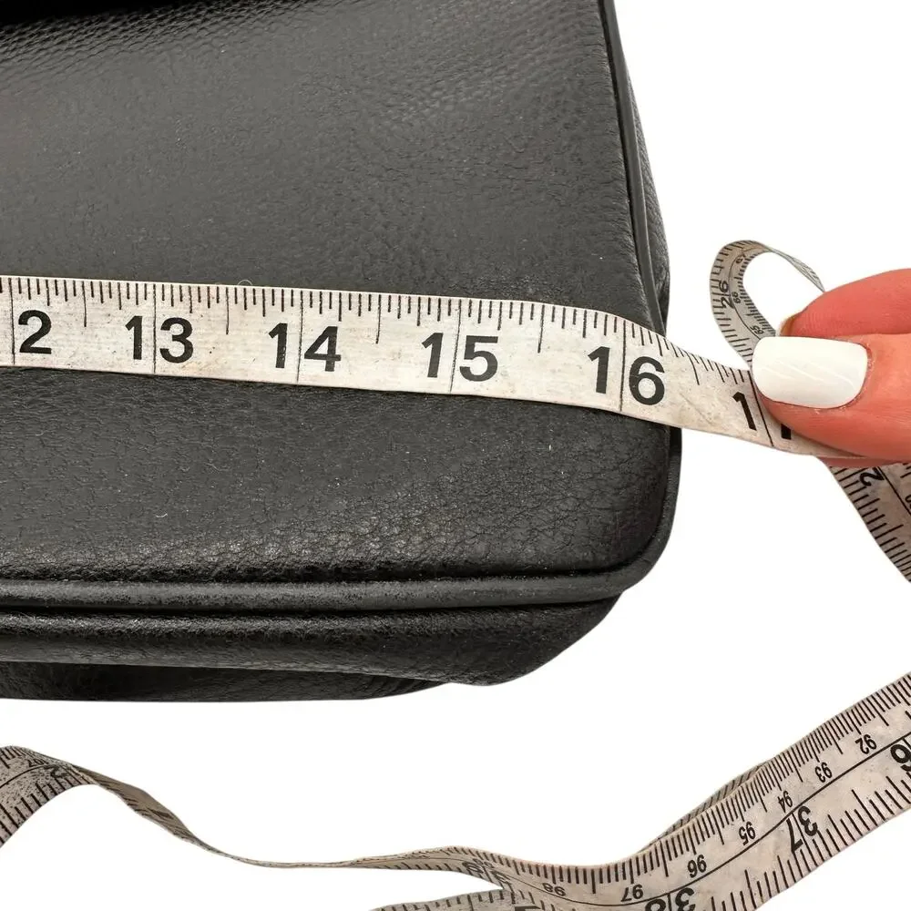Brioni Men's Black Grained Leather Locked Combo Briefcase
